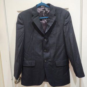 Givenchy Men’s Blazer Jacket 39L Gray 3-Button Korea Made Classic Suit Coat